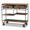 Baxton Studio Grant Trolley Cart -The Novogratz Shop 5882351