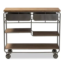 Baxton Studio Grant Trolley Cart -The Novogratz Shop 5882351 ALT5