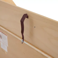 Flash Furniture Natural Wooden 3 Shelf Book Display With Safe -The Novogratz Shop 5885161 ALT5