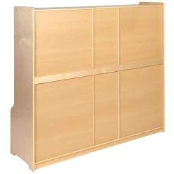 Flash Furniture Wooden 5 Section School Coat Locker With Bench -The Novogratz Shop 5885164 ALT4