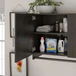 Systembuild Evolution Camberly 3-Door Wall Cabinet With Hanging Rod -The Novogratz Shop 5885713 ALT5