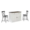 Crosley Clifton Kitchen Island & Camille Stools 2-piece Set 1 Crosley Clifton Kitchen Island & Camille Stools 2-piece Set -The Novogratz Shop 5891286
