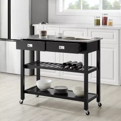 Crosley Chloe Kitchen Island/Cart -The Novogratz Shop 5891388 ALT3