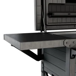 Keter KET-252172 Outdoor Rolling Patio Cooler And Insulated Beverage Cart, Gray 8 Keter KET-252172 Outdoor Rolling Patio Cooler And Insulated Beverage Cart, Gray -The Novogratz Shop 5900205 ALT2