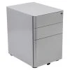 Emma+Oliver Emma And Oliver Modern 3-Drawer Mobile Locking Filing Cabinet Storage Organizer-Gray 2 Emma+Oliver Emma And Oliver Modern 3-Drawer Mobile Locking Filing Cabinet Storage Organizer-Gray -The Novogratz Shop 5980204 Gray