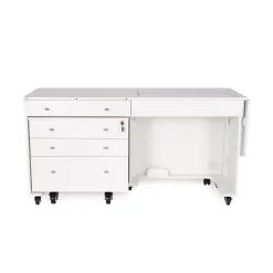 Arrow Sewing Cabinets Kangaroo Sewing Furniture - Kangaroo & Joey II Cabinet In Ash White