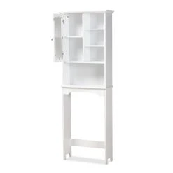 Baxton Studio Campbell Bathroom Storage Cabinet -The Novogratz Shop 6022296 ALT2