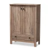 Baxton Studio Derek Shoe Cabinet Floor Decor -The Novogratz Shop 6022298
