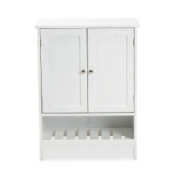 Baxton Studio Jaela Bathroom Storage Cabinet -The Novogratz Shop 6022299 ALT3