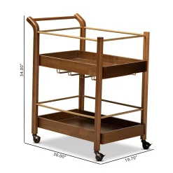 Baxton Studio Tahir Trolley Bar Cart -The Novogratz Shop 6022450 ALT10