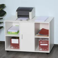 Vinsetto Multipurpose Filing Cabinet Printer Stand With An Interior Cabinet 2 Shelves And Printers/Scanner Area Black 7 Vinsetto Multipurpose Filing Cabinet Printer Stand With An Interior Cabinet 2 Shelves And Printers/Scanner Area Black -The Novogratz Shop 6031025 ALT2
