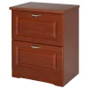 HOMCOM Wood 2 Drawer Lateral File Cabinet Organizer With Hanging Bar And Spacious Tabletop Display For For Letter/Legal Size Brown -The Novogratz Shop 6031219 Brown