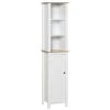 Kleankin Bathroom Storage Cabinet With 3 Tier Adjustable Shelf Storage Linen Tower Enclosed Cabinet For Anti Toppling Design White 2 Kleankin Bathroom Storage Cabinet With 3 Tier Adjustable Shelf Storage Linen Tower Enclosed Cabinet For Anti Toppling Design White -The Novogratz Shop 6031430