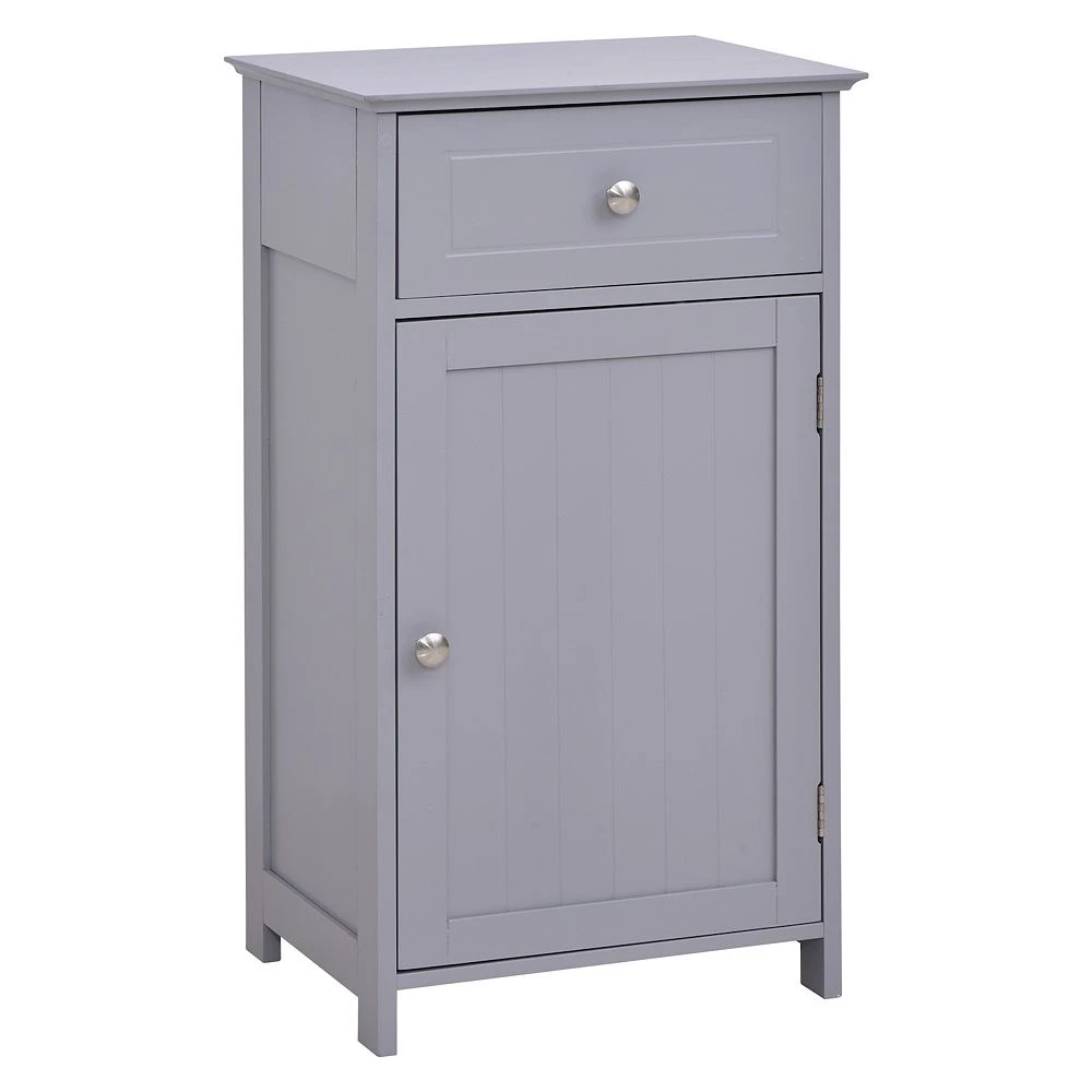 Kleankin Bathroom Cabinet With Drawer And Shelf Toilet Vanity Cabinet For Toilet Paper Towels Or Shampoo Grey 3 Kleankin Bathroom Cabinet With Drawer And Shelf Toilet Vanity Cabinet For Toilet Paper Towels Or Shampoo Grey