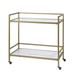 Martha Stewart Lionel 2-Tier Bar Cart