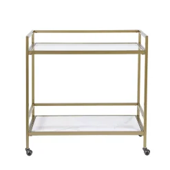 Martha Stewart Lionel 2-Tier Bar Cart -The Novogratz Shop 6106846 ALT2