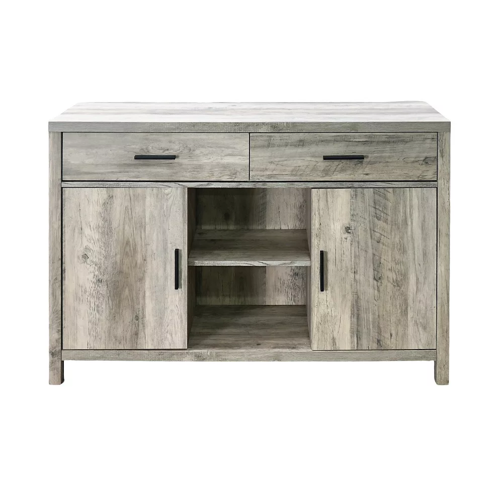 F.C Design FC Design 47"W Sideboard Storage Cabinet, Dining Server Cupboard Buffet Table With Two Cabinets And Drawers 3 F.C Design FC Design 47"W Sideboard Storage Cabinet, Dining Server Cupboard Buffet Table With Two Cabinets And Drawers