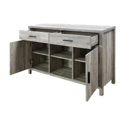 F.C Design FC Design 47"W Sideboard Storage Cabinet, Dining Server Cupboard Buffet Table With Two Cabinets And Drawers 6 F.C Design FC Design 47"W Sideboard Storage Cabinet, Dining Server Cupboard Buffet Table With Two Cabinets And Drawers -The Novogratz Shop 6168048 ALT2
