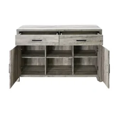 F.C Design FC Design 47"W Sideboard Storage Cabinet, Dining Server Cupboard Buffet Table With Two Cabinets And Drawers 7 F.C Design FC Design 47"W Sideboard Storage Cabinet, Dining Server Cupboard Buffet Table With Two Cabinets And Drawers -The Novogratz Shop 6168048 ALT3