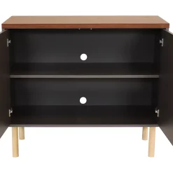 Sunnydaze Decor Sunnydaze Mid-Century Modern 2-Door Accent Buffet Cabinet 8 Sunnydaze Decor Sunnydaze Mid-Century Modern 2-Door Accent Buffet Cabinet -The Novogratz Shop 6179562 ALT2