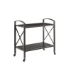 Crosley Kaplan Outdoor Metal Bar Cart -The Novogratz Shop 6183858