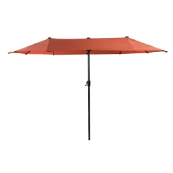 Hulala Home Judaen 13'*6.5' Rectangular Patio Outdoor Market Umbrella