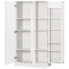 HOMCOM Kitchen Pantry 14-Tier Freestanding Cupboard With 2 Doors White -The Novogratz Shop 6261121