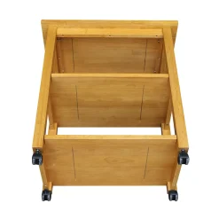 International Concepts 2-Shelf Microwave Cart -The Novogratz Shop 814823 ALT2