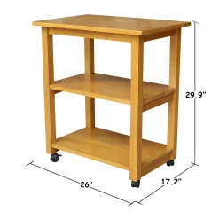 International Concepts 2-Shelf Microwave Cart -The Novogratz Shop 814823 ALT99