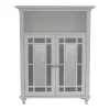 Elegant Home Fashions Windham Floor Cabinet -The Novogratz Shop 985372 White